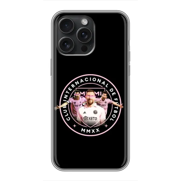Чехол с принтом «Месси в лого» для iPhone 16 Pro Max
