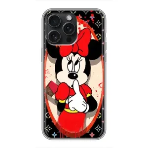 Чехол Disney Mouse iPhone 16 Pro Max (PREMIUMPrint) (Минни Маус ЛВ)