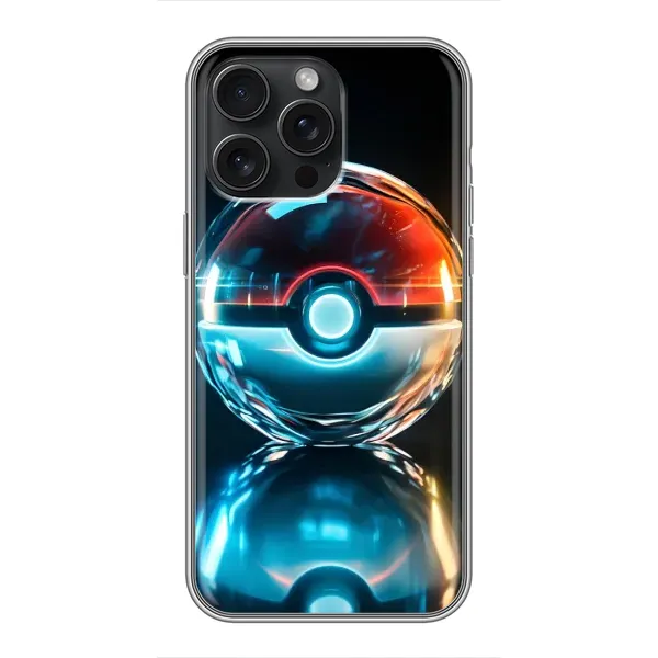 Чохол з принтом «М'яч Пікачу» для iPhone 16 Pro Max Чохол з принтом «М'яч Пікачу» для iPhone 16 Pro Max