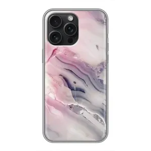 Мраморный чехол на iPhone 16 Pro Max (VPrint) (Пурпурный Мрамор)