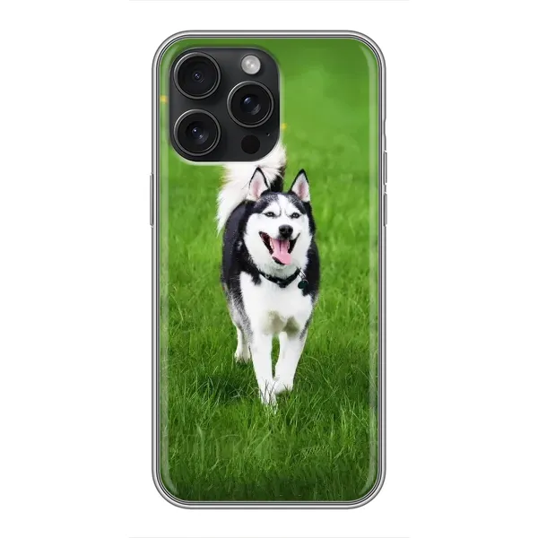 Чехол с принтом «Радостный Хаски» для iPhone 16 Pro Max Чехол с принтом «Радостный Хаски» для iPhone 16 Pro Max
