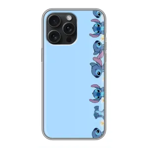 Чохол з принтом Стіч на iPhone 16 Pro Max (Стіч фон)
