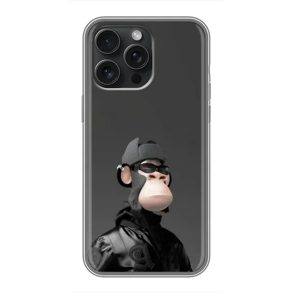 Чохол з принтом «стильна мавпа NFT» для iPhone 16 Pro Max