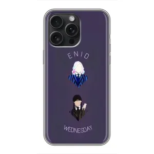 Чехлы Венсдей на iPhone 16 Pro Max Уэнсдей (AlphaPrint) (Уэнздей и подруга)