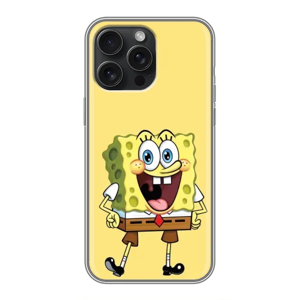 Чохол з принтом «Веселий Спанч Боб» для iPhone 16 Pro Max