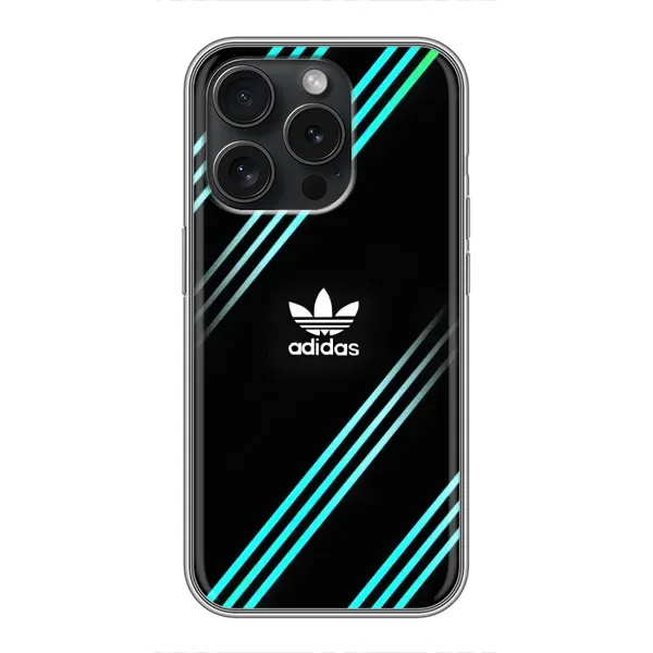 Чохол з принтом «Адідас з полосами» для iPhone 16 Pro Чохол з принтом «Адідас з полосами» для iPhone 16 Pro