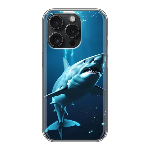 Чохол з принтом «Акула під водою» для iPhone 16 Pro