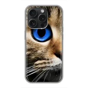 Чехлы с Котиками для iPhone 16 Pro (VPrint) (Глаз кота)