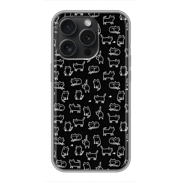 Чехол с принтом «Меленькие котики» для iPhone 16 Pro
