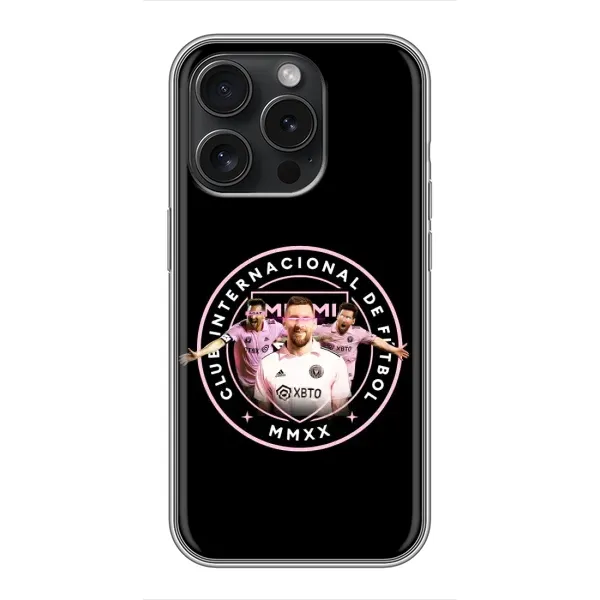 Чохол з принтом «Мессі в лого» для iPhone 16 Pro Чохол з принтом «Мессі в лого» для iPhone 16 Pro