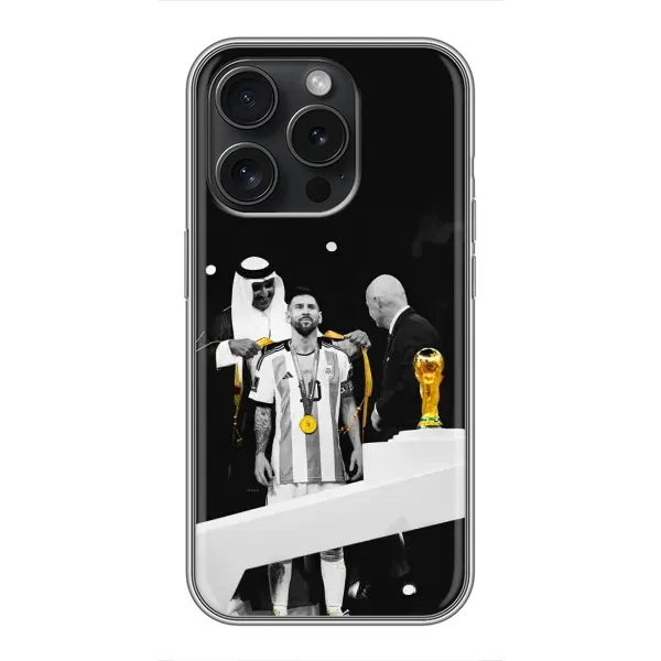 Чехол с принтом «Месси в накидке» для iPhone 16 Pro Чехол с принтом «Месси в накидке» для iPhone 16 Pro