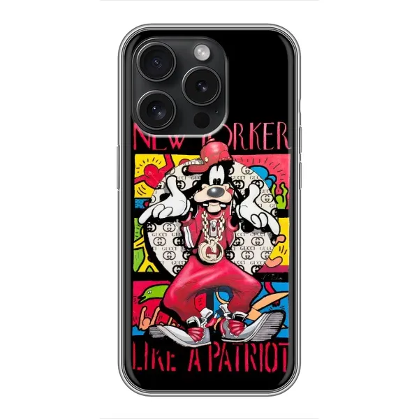 Чохол з принтом «Мультяшний Волк» для iPhone 16 Pro