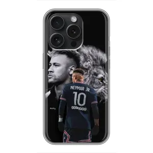 Чехол Неймар для iPhone 16 Pro (AlphaPrint) (Неймар Лев)
