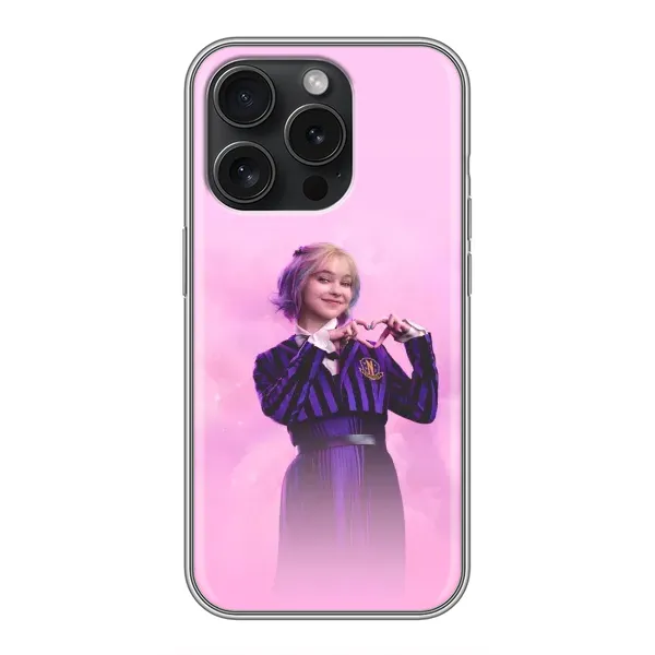 Чехол с принтом «Яркая Энид Уэнздей» для iPhone 16 Pro