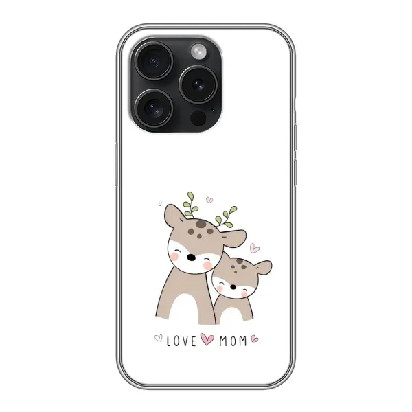 Чохол з принтом «Оленята мама і малюк» для iPhone 16 Pro Чохол з принтом «Оленята мама і малюк» для iPhone 16 Pro
