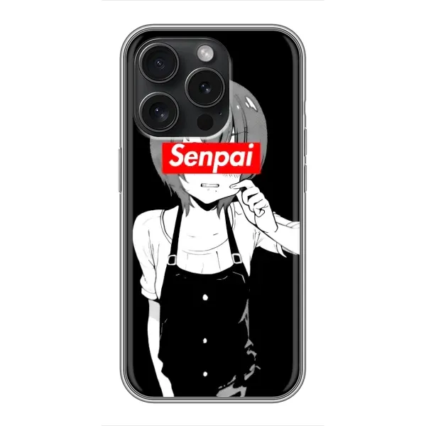 Чехол с принтом «Senpai» для iPhone 16 Pro