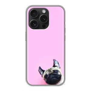 Чехлы с собаками для iPhone 16 Pro (VPrint) (Смешная собака)