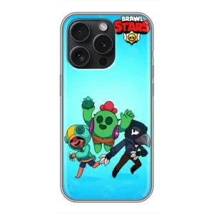 Чехлы Brawl Stars для iPhone 16 Pro (AlphaPrint) (Трио героев)