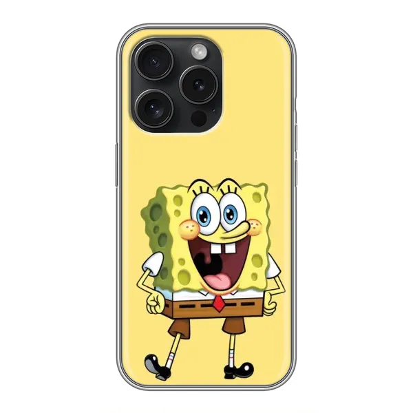 Чохол з принтом «Веселий Спанч Боб» для iPhone 16 Pro