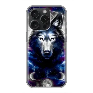Защитные чехлы для Айфон 16 Про (AlphaPrint) (ХИТ продаж) ВОЛК (Волк)