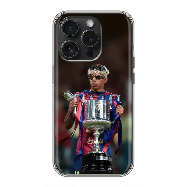 Чехол с принтом «Ямаль с кубком» для iPhone 16 Pro