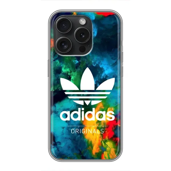 Чохол з принтом «Яскравий Адідас» для iPhone 16 Pro Чохол з принтом «Яскравий Адідас» для iPhone 16 Pro