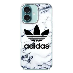 Чохли Адидас для iPhone 16 (AlphaPrint) (Адідас на мраморі)