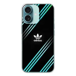Чохли Адидас для iPhone 16 (AlphaPrint) (Адідас з полосами)