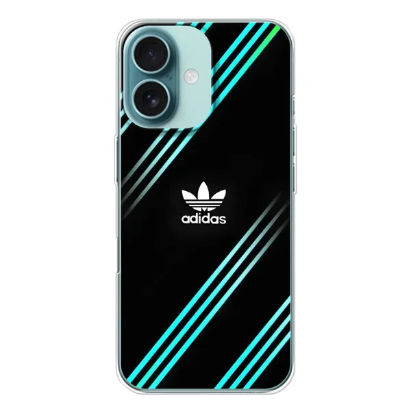Чехол с принтом «Адидас с полосами» для iPhone 16