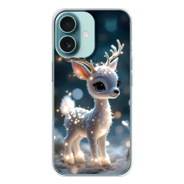 Чехол с принтом «Блестящий олененок» для iPhone 16