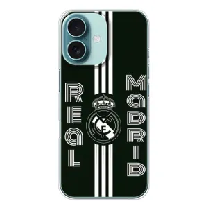 ФК Реал Мадрид чохли для iPhone 16 (AlphaPrint) (чорно білий Реал)