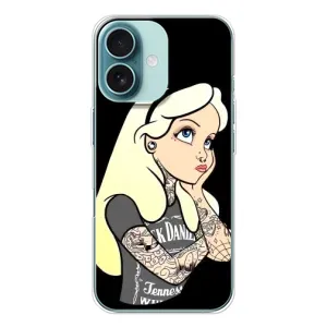 Чехол с печатью для iPhone 16 - (Мода) (AlphaPrint) (Девочка в тату)