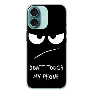 Чехол для Айфон 16 - (AlphaPrint) с печатью (ТОП продаж) (Dont Touch)
