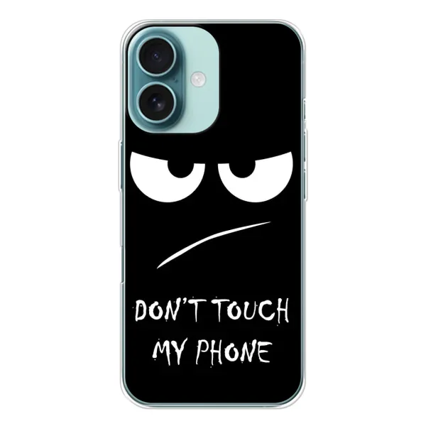Чохол з принтом «Dont Touch» для iPhone 16