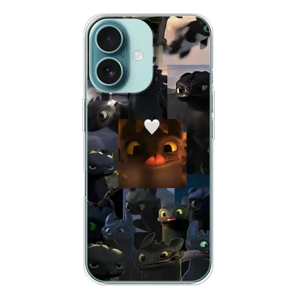 Чехол с принтом «Дракон коллаж» для iPhone 16