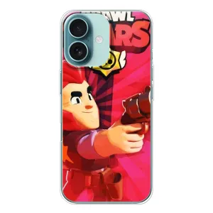Чехол для iPhone 16 Бравл Старс (VPrint) (Дуелянт Кольт)