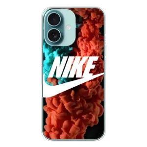 Чохол для iPhone 16 - з принтом Найк (AlphaPrint) (Димчастий найк)