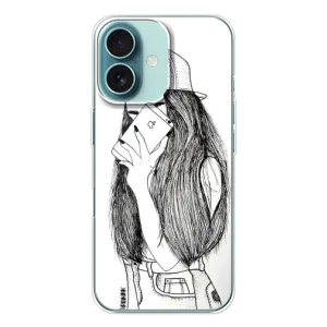 Чехол с печатью для iPhone 16 - (Мода) (AlphaPrint) (Фото девочки)