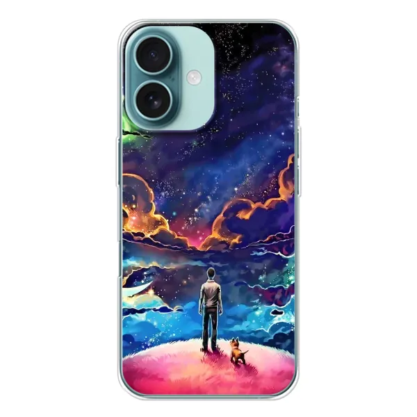 Чехол с принтом «Галактический вид» для iPhone 16