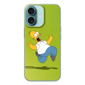 Чjхол з Сімпсонами для iPhone 16 (VPrint) (Гомер Сімпсон)