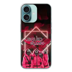 Чехол Гра в кальмара для iPhone 16 (Охранники Игра кальмара)