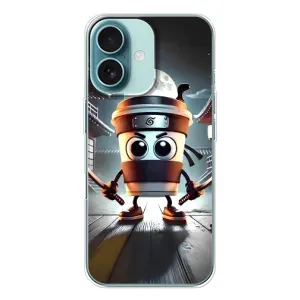 Чохол з мемом Тралалело тралала на iPhone 16 (Капучіно асасіно)