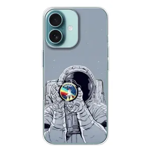 Чохол NASA для iPhone 16 (AlphaPrint) (Космонавт фото)