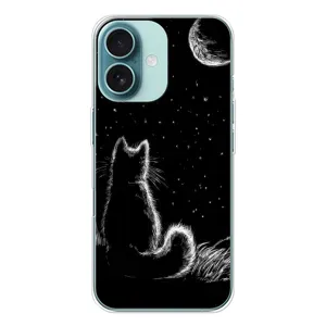 Чехол с принтом для iPhone 16 (AlphaPrint) Модные коты
