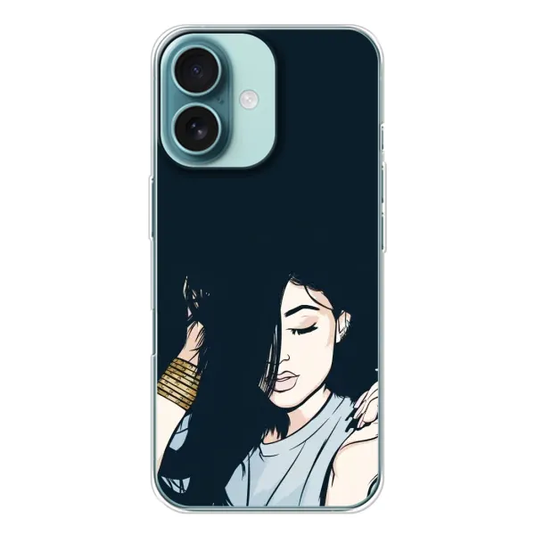 Чехол с принтом «Красивая девочка» для iPhone 16 Чехол с принтом «Красивая девочка» для iPhone 16