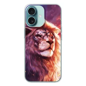 Чохол з картинкою ЛЕВ для iPhone 16 (VPrint) (Красочний Лев)
