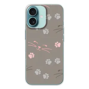 Чохол з малюнком кіт на iPhone 16 (Лапи і вуса)