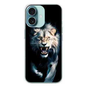 Чехол с принтом «Лев в темноте» для iPhone 16