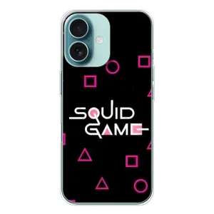 Чехол Гра в кальмара для iPhone 16 (Паттерн Игра кальмара)