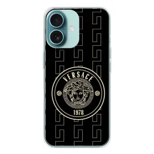 Чехлы VERSACE для Айфон 16 (PREMIUMPrint) (Лого Версаче)